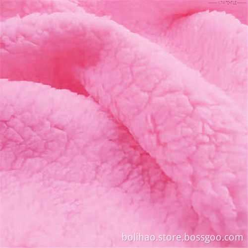 Dyed Sherpa Fleece Velvet Fabric